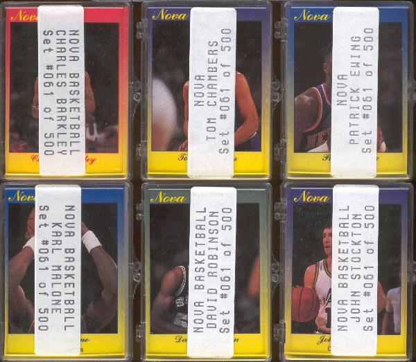 1990 Star Co. "Nova"- 8 Diff. Complete Sets of 9
