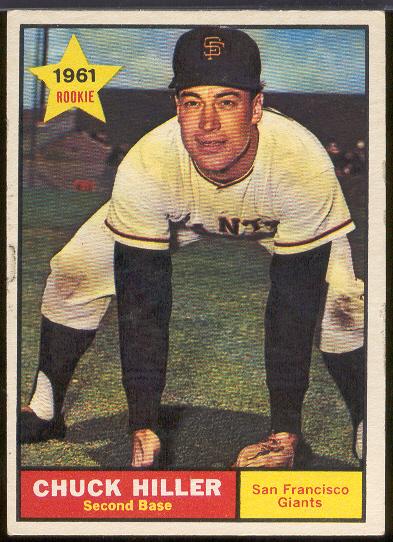 1961 Topps Bb Hi#- #538 Hiller, Giants