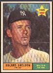 1961 Topps Bb Hi# -#541 Roland Sheldon, Yankees