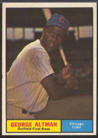 1961 Topps Bb Hi# -#551 Altman, Cubs