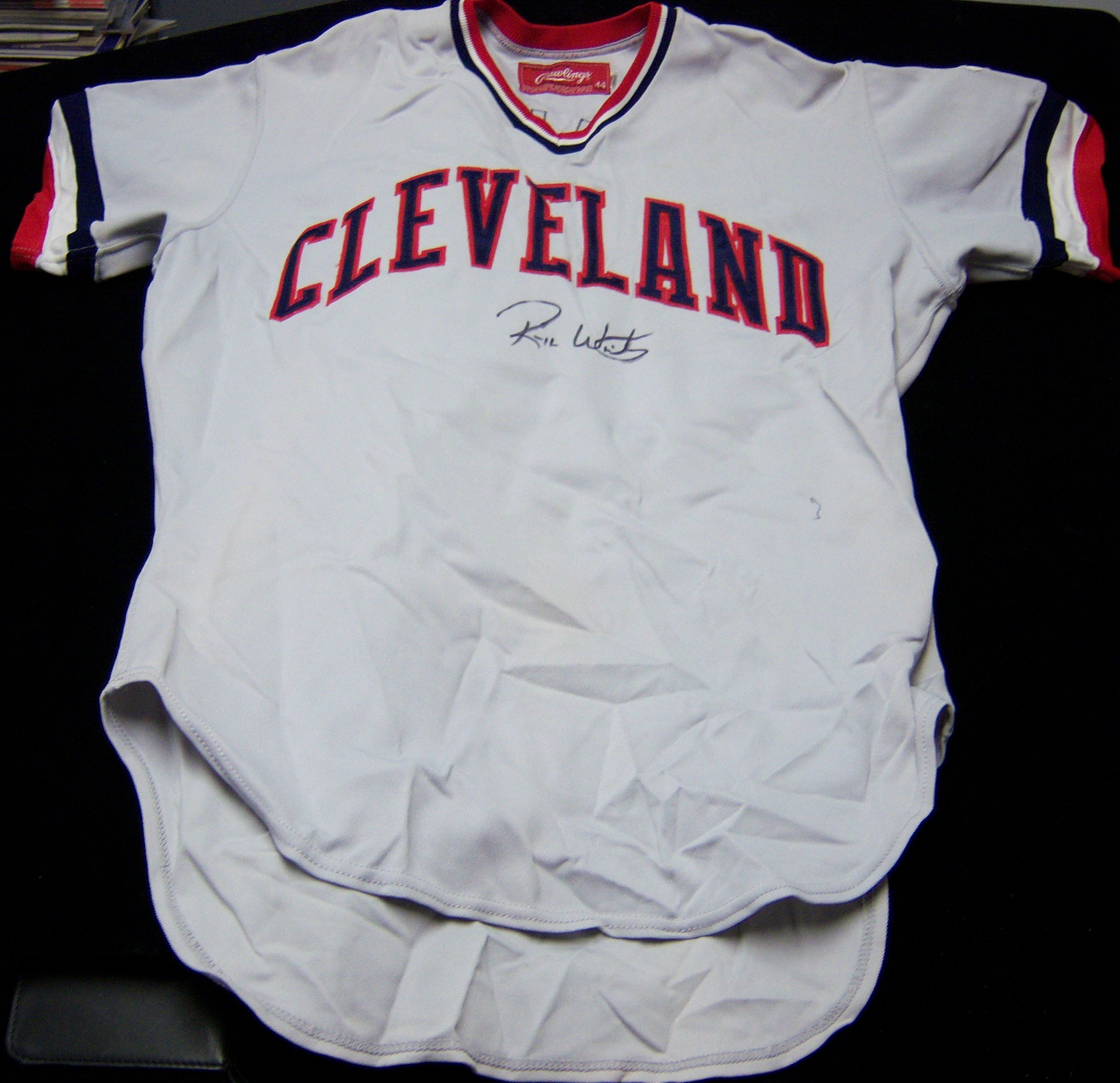 Lot Detail 1980 Cleveland Indians Game Used Autographed Baseball Jersey 36 Rick Waits