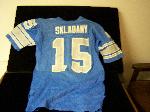 Late 1970’s- Early 1980’s Tom Skladany Detroit Lions Game Issued/Used Jersey Autographed by Skladany