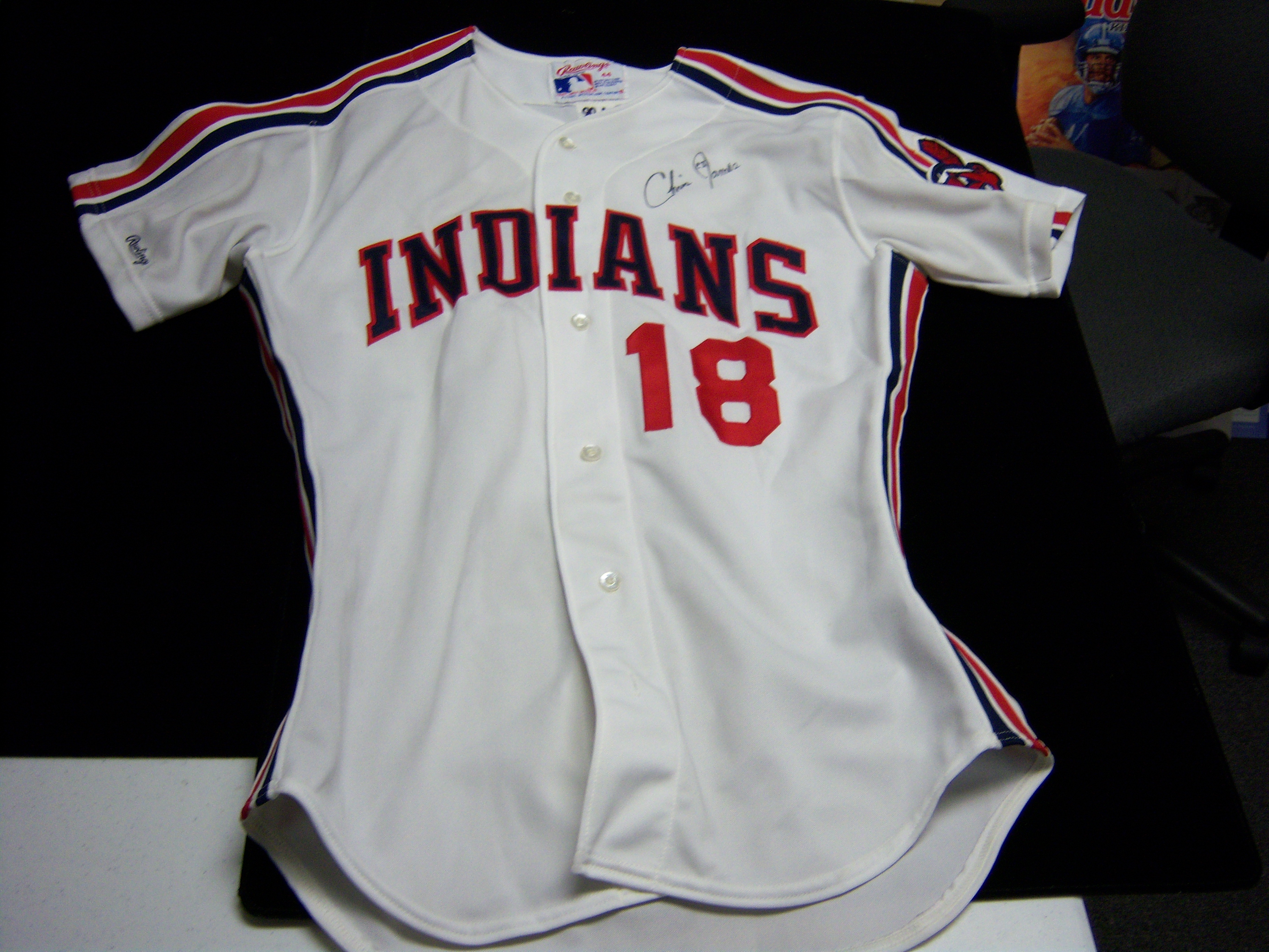 Lot Detail - 1990 Cleveland Indians Bsbl. Game Issued/Used Jersey