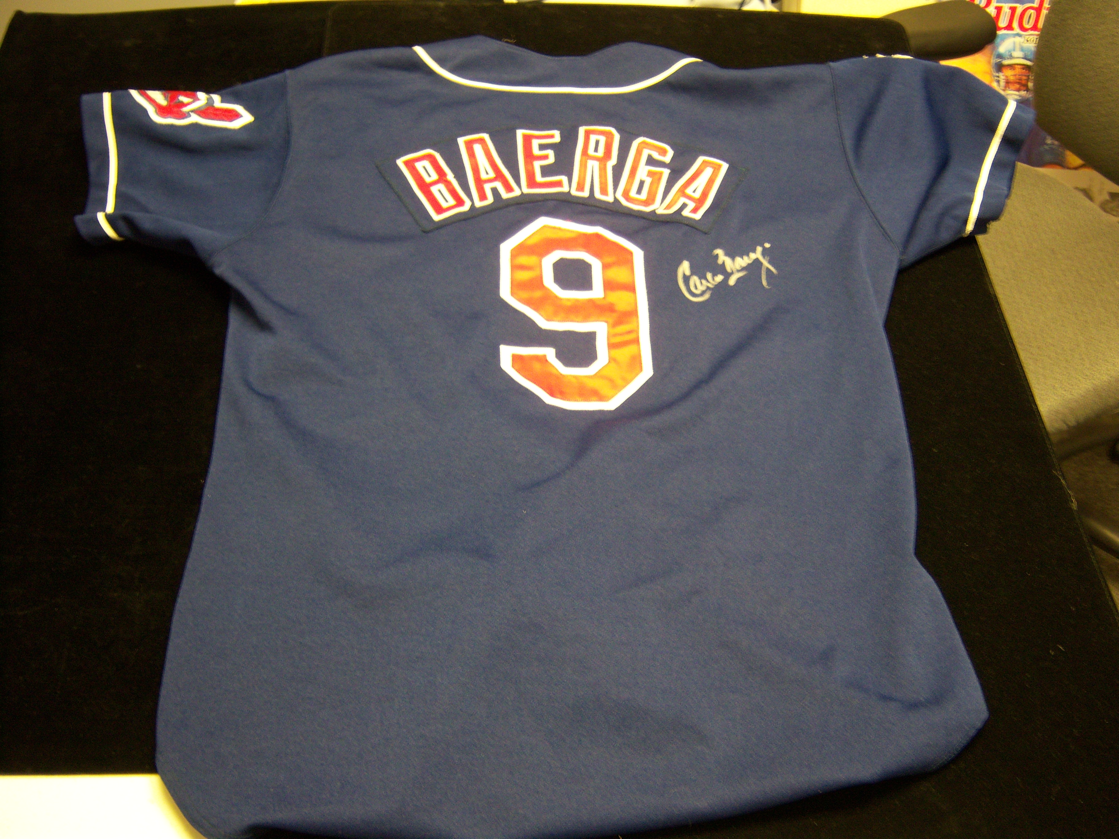 Carlos Baerga Jersey - Cleveland Indians 1995 Away Throwback MLB