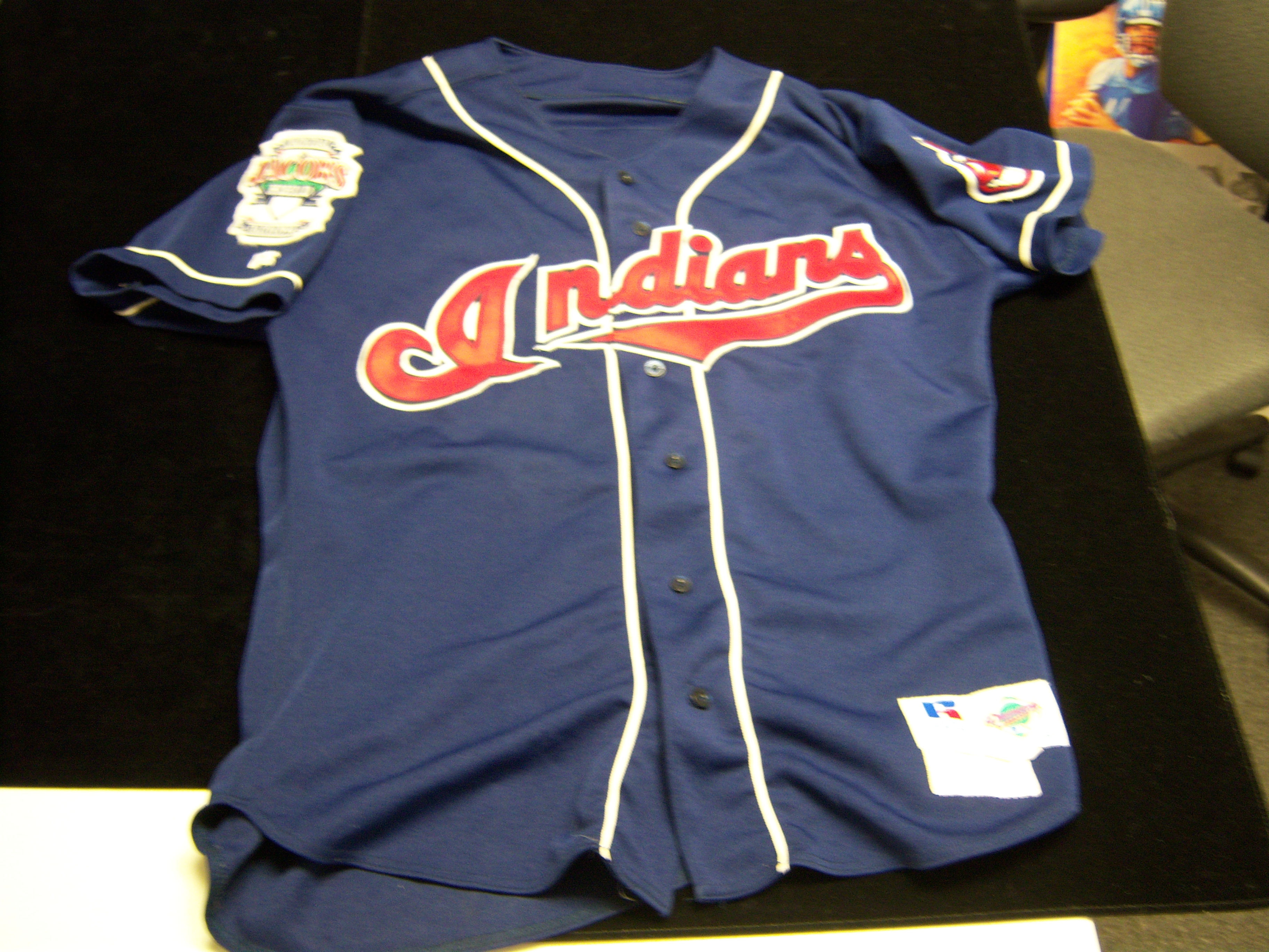 Carlos Baerga Jersey - Cleveland Indians 1995 Away Throwback MLB