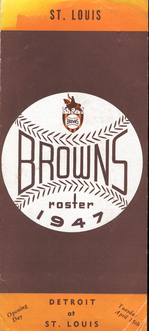 Lot Detail - 1947 St. Louis Browns Spring Training Roster Guide