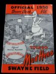 1950 Toledo Mud Hens Scorebook- vs. Minneapolis Millers