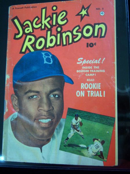 1951 No. 5 – “Jackie Robinson” Comic Book – by Fawcett