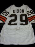 Hanford Dixon Autographed Russell Size 42 Cleveland Browns Game Issue #29 White Jersey
