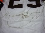 Hanford Dixon Autographed Russell Size 42 Cleveland Browns Game Issue #29 White Jersey
