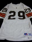 Hanford Dixon Autographed Russell Size 42 Cleveland Browns Game Issue #29 White Jersey