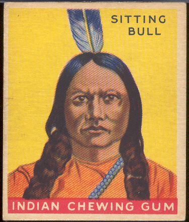 1930’s Goudey Indian Gum- #38 Sitting Bull- Series of 192