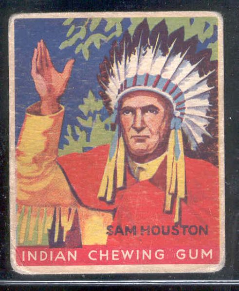 1930’s Goudey Indian Gum - #61 Sam Houston- Series of 96 