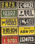 1953 Topps – License Plates – 10 Diff.