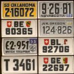 1953 Topps – License Plates – 8 Diff.