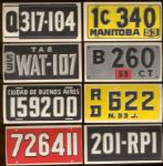 1953 Topps – License Plates- 8 Diff.