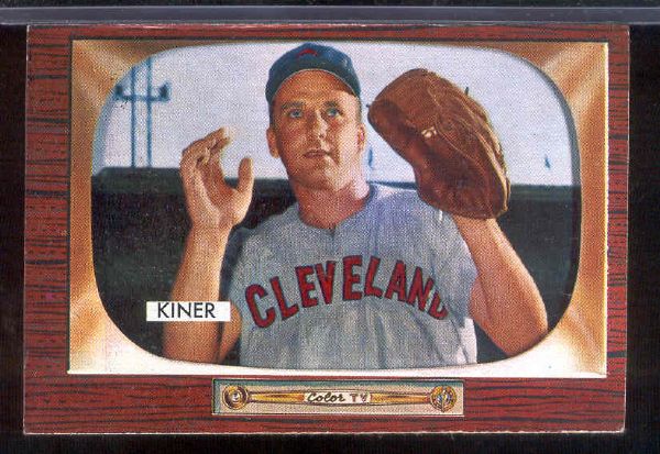 1955 Bowman Bb- #197 Ralph Kiner, Indians
