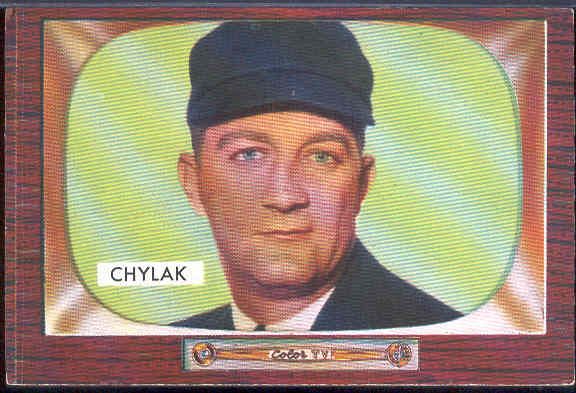 1955 Bowman Bb- #283 Nestor Chylak, Umpire Hi#