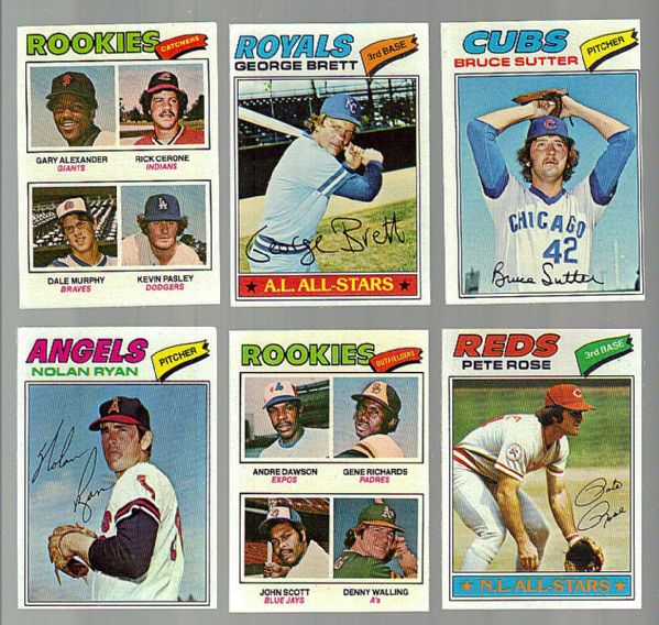 1977 Topps Bsbl.- 1 Near Complete Set of 655/660 Cards