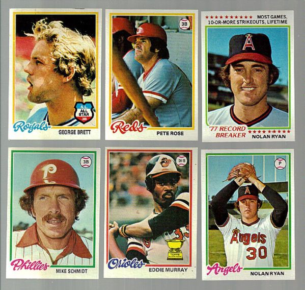 1978 Topps Bsbl.- Approx 675 Different Cards