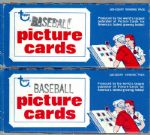 1984 Topps Bsbl.- 2 Vending Boxes of 500 Cards each