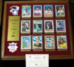 1990’s Danbury Mint Bsbl. “Tomorrow’s Hall of Famers”- 1 Complete Set of 12 Ceramic/China Cards with Display