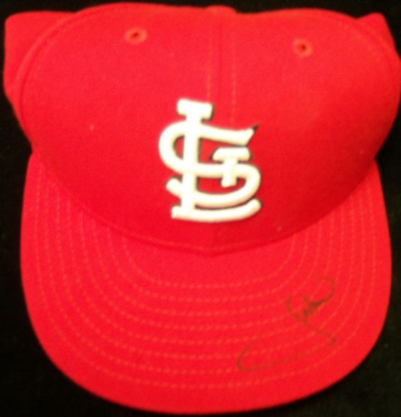 2001 Fleer Legacy Bsbl. “Autographed Cap”- J.D. Drew, St. Louis