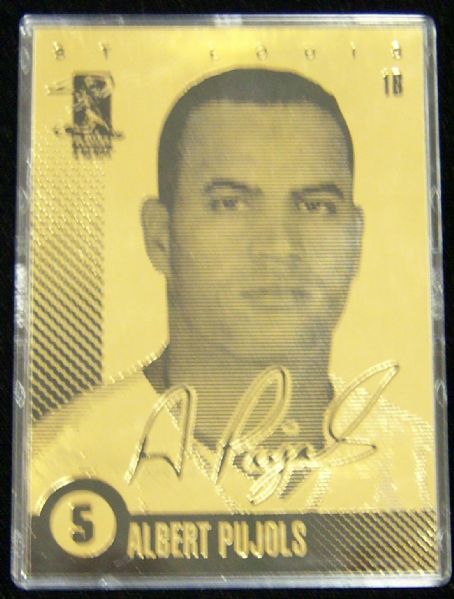 2000’s Merrick Mint Bsbl.- Albert Pujols LaserLine Gold Card