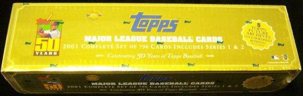 2001 Topps Bsbl.- 1 Complete Home Team Advantage Factory Set of 795 Cards
