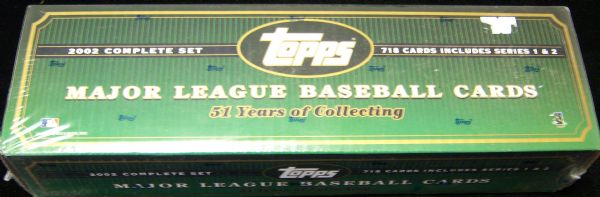 2002 Topps Bsbl.- 1 Complete Factory Green Set of 723 Cards