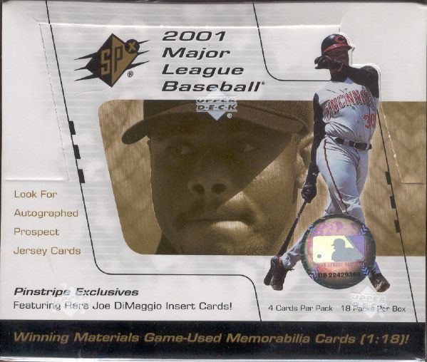 2001 SPx Bsbl.- 1 Unopened Wax Box