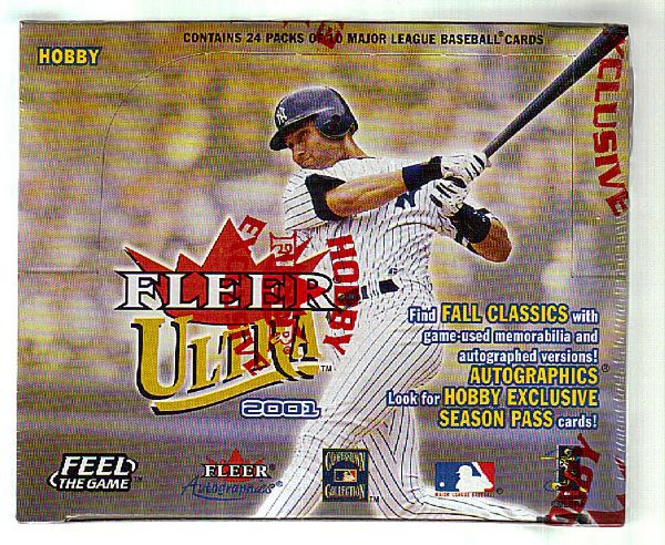 2001 Ultra Bsbl.- 1 Unopened Hobby Wax Box