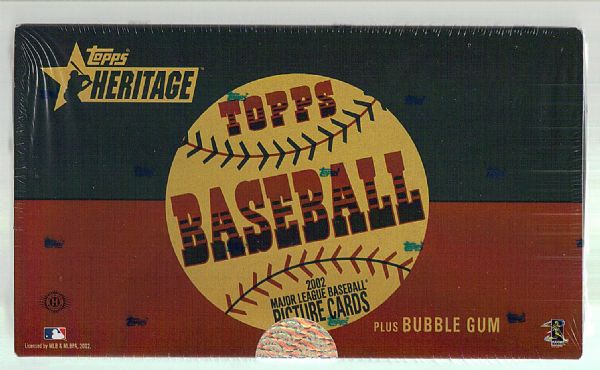2002 Topps Heritage Bsbl.- 1 Unopened Hobby Wax Box