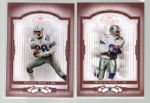 2004 Donruss Classics Ftbl. “Timeless Tributes Red”- 2 Diff. Dallas Cowboys
