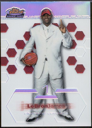 2002-03 Finest Bskbl. “Refractor” #178 LeBron James XRC- #47/250!