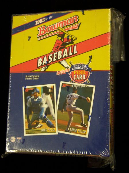 1993 Bowman Baseball- One Unopened Wax Box- 24 packs