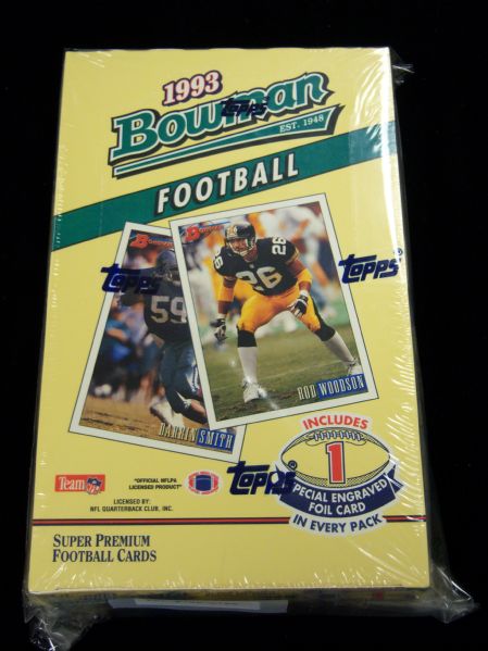 1993 Bowman Football- One Unopened Wax Box
