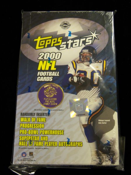 2000 Topps Stars Football – One Unopened Wax Box