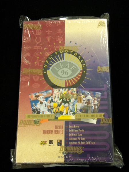 1996 Leaf Football- One Unopened Wax Box- 24 packs