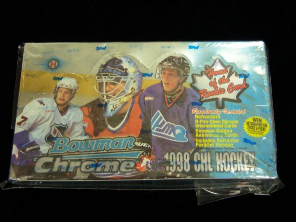 1998-99 Bowman Chrome CHL Hockey – One Unopened Wax Box
