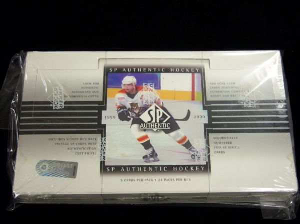 1999-00 Sp Authentic Hockey- One Unopened Wax Box