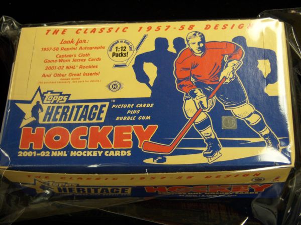 2001-2002 Topps Heritage Hockey- 9 Unopened Wax Packs 