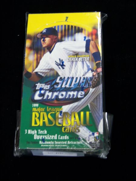 1999 Topps- “Super Chrome” Baseball- One Unopened Wax Box