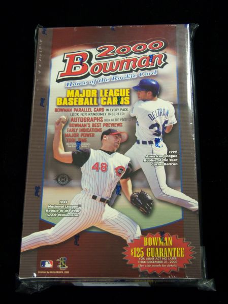 2000 Bowman Baseball- One Unopened Hobby Wax Box