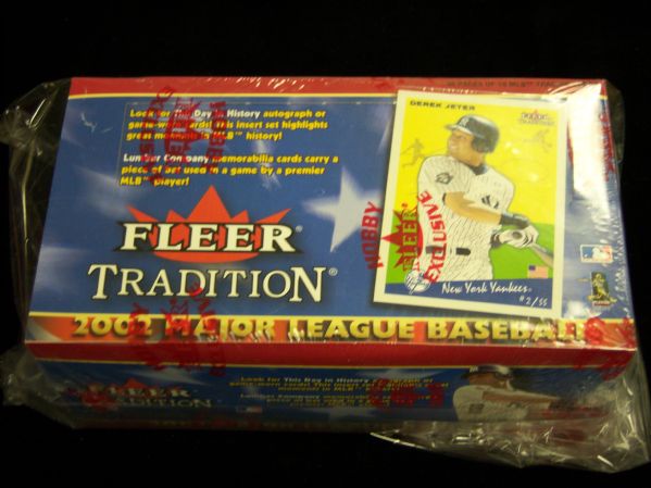 2002 Fleer Tradition Baseball –One Unopened Hobby Wax Box