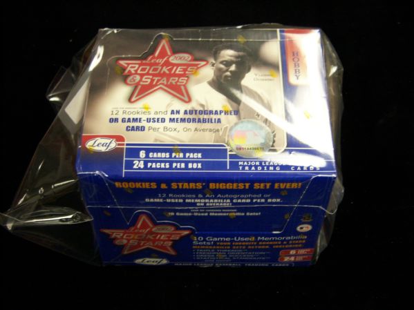 2002 Leaf Rookie and Stars Baseball- One Unopened Hobby Wax Box