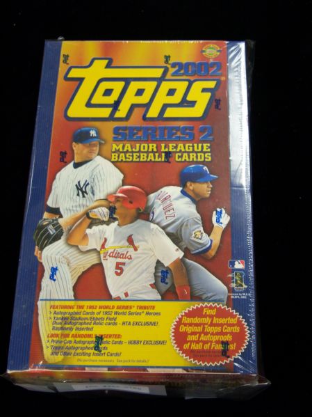 2002 Topps Baseball- Series 2 – One Unopened Home Team Advantage Jumbo Box