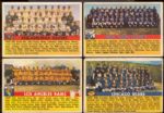 1956 Topps Fb- 3 Diff. Team Cards