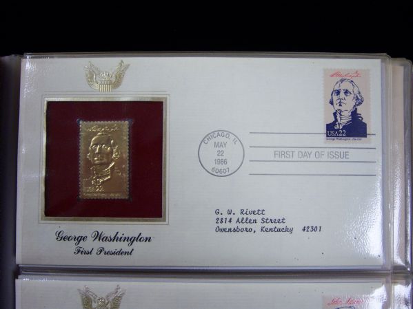 Lot Detail - May 22, 1986 22kt. Gold Postal Commemorative Society U.S ...