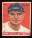 1933 Goudey Baseball- #187 Heine Manush, Washington